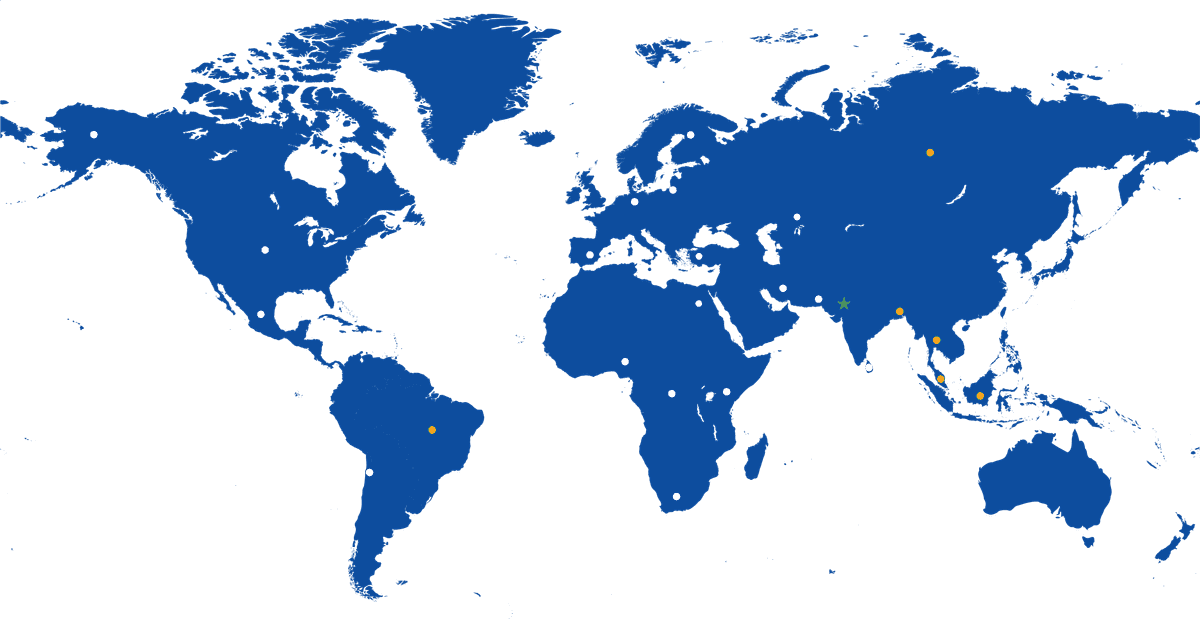 WMW Industries global presence map